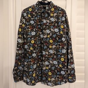 H&M men's slim fit collared shirt Large